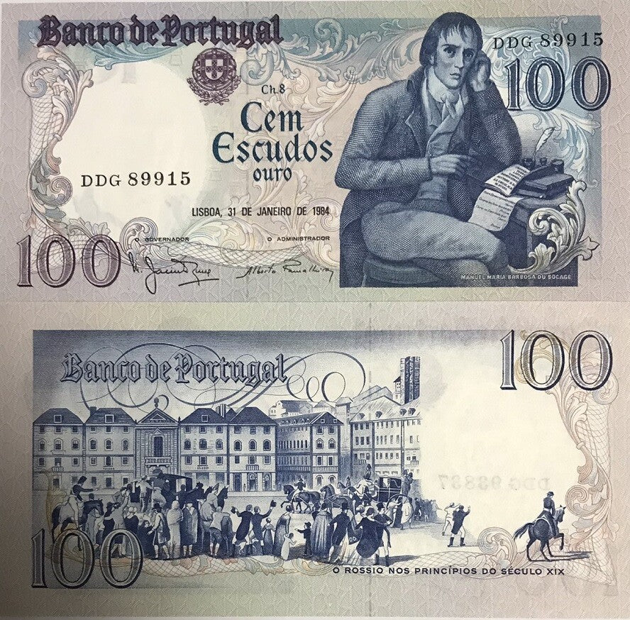 Portugal 100 Escudos 1984 Sign Alberto P 178 c UNC