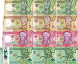 Turkmenistan Set 4 X LOT 3=12 UNC 1 5 10 200 Manat 2025 / 2026 POLYMER P 49-54