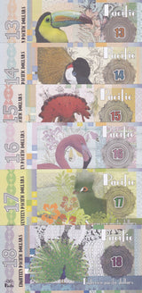 Pacific Ocean set 6, 13 14 15 16 17 18 Dollars 2017 Fantasy , Ramphastidae