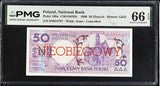 Poland 50 Zlotych 1990 P 169 a Cancelled Gem UNC PMG 66 EPQ