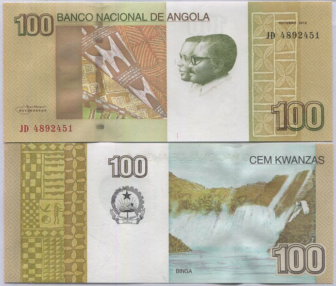 Angola 100 Kwanzas 2012 P 153 UNC