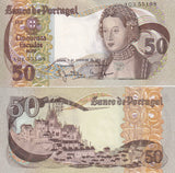 Portugal 50 Escudos 1980 Random Sign P 174 b UNC