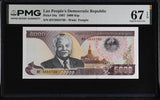 Laos 5000 Kip 1997 P 34 a Superb Gem UNC PMG 67 EPQ , WTM Temple