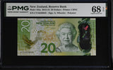 New Zealand 20 Dollars 2016 P 193 a Superb GEM PMG 68 EPQ , Polymer