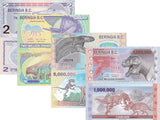 Beringia B.C. Set 4 Pcs 2 1000000 2000000 5000000 Dinars 2012 2013 Polymer