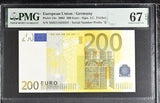Euro 200 Euro 2002 Germany P 13 x Superb Gem UNC PMG 67 EPQ