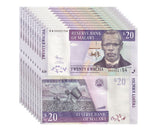 Malawi 20 Kwacha 2009 P 52 d UNC LOT 10 PCS