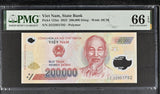 Vietnam 200000 Dong 2022 Polymer P 123 m Gem UNC PMG 66 EPQ