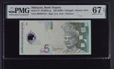 Malaysia 5 Ringgit ND 2004 P 47 Polymer Superb Gem UNC PMG 67 EPQ