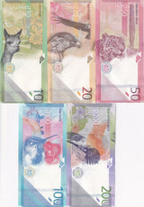 Peru Set 5 UNC 10 20 50 100 200 Soles 2019/2021/ 2023 P 196 197 198 199 200