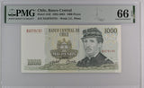 Chile 1000 Pesos 2005 P 154 f Gem UNC PMG 66 EPQ