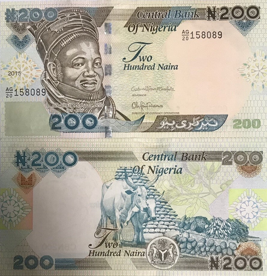 Nigeria 200 Naira 2015 P 29 o UNC