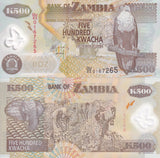 Zambia 500 Kwacha 2011 P 43 h Polymer UNC