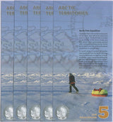 Arctic Territories 5 Dollars 2012 POLYMER MUSK UNC LOT 5 PCS