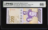 Venezuela 200 Bolivares 2023 P 120 a Gem UNC PMG 66 EPQ