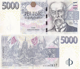 Czech Republic 5000 Korun 2009 P 27 UNC
