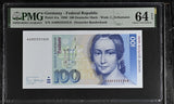 Germany 100 Mark 1989 P 41 a Choice UNC PMG 64 EPQ