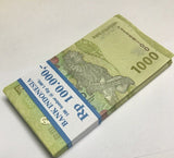 Indonesia 1000 Rupiah 2022 / Random Year P 162 UNC Lot 100 Pcs 1 Bundle
