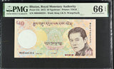 Bhutan 50 Ngultrum 2013 P 31 b Gem UNC PMG 66 EPQ ,Tongsa Dzong