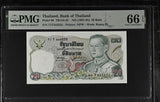 Thailand 20 Baht ND 1981-1985 P 88 6 Big Digit NICE #444555 Gem UNC PMG 66 EPQ