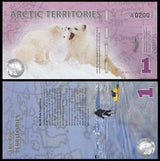Arctic Territories 1 Dollar 2012 Polymer UNC