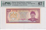 Bhutan 50 Ngultrum ND 1992 P 17 b Superb Gem UNC PMG 67 EPQ