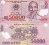 Vietnam 50000 Dong Mixed Year Polymer P 121 UNC