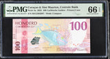 CURACAO & SINT MAARTEN 100 Gulden 2025 P 4 a Gem UNC PMG 66 EPQ