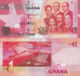 Ghana 1 CEDI 2015 P 37 f UNC Akosombo dam ,Volta Lake ,Accra