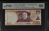Lesotho 200 Maloti 2023 P 31 a Commemorative Gem UNC PMG 66 EPQ