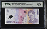 Romania 50000 Lei 2004 P 113 a Polymer Gem UNC PMG 65 EPQ
