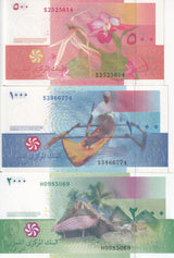 Comoros Set 3 Pcs 500 1000 2000 Francs 2006/2020 Random Signature P 15 16 17 UNC
