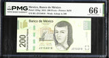 Mexico 200 Pesos 2015 P 125 bg Gem UNC PMG 66 EPQ