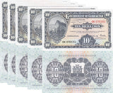 Gibraltar 10 Shillings Reprint 1934 for Tourism Comm. 2018 P 41 UNC LOT 5 Pcs