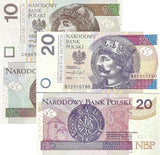 Poland Set 2 Pcs 10 20 Zlotych 2016 /2017 P 183 P 184 UNC
