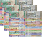 Venezuela Set 27 x Lot 3 = 81 UNC  2 - 1 Million Bolivares 2013-2021 P 88 - 114
