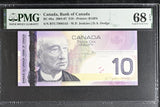 Canada 10 Dollars 2004-2007 P 102Aa Jenkins Dodge Superb Gem UNC PMG 68 EPQ