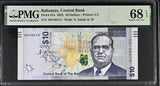 Bahamas 10 Dollars 2022 P 87 a Superb Gem UNC PMG 68 EPQ