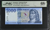 Hungary 1000 Forint 2023 P 203 d Superb Gem UNC PMG 68 EPQ TOP POP
