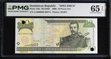 Dominican Republic 10 Pesos 2000 P 159 s SPECIMEN Gem UNC PMG 65 EPQ