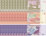 Pakistan Set 3 x Lot 10 = 30 UNC 10 20 50 Rupees RANDOM DATE P 45 47 55