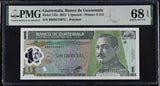 Guatemala 1 Quetzal MAY 2012 P 115 c Superb Gem UNC PMG 68 EPQ