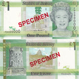 Jersey 1 Pound ND 2018 QE II P 32 Specimen UNC