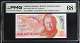 Falkland Islands 5 Pounds 2025 P 20 a Polymer Superb Gem UNC PMG 68 EPQ