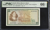 South Africa 10 Rand ND 1967-1974 P 114 b Gem UNC PMG 66 EPQ