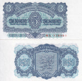Czechoslovakia 3 Koruny 1953 P 79 b UNC