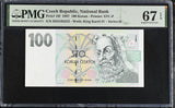 Czech Republic 100 Korun 1997 P 18 f Superb Gem UNC PMG 67 EPQ