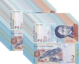 Venezuela 2 Bolivares 2012 P 88 UNC, Amazon River dolphins, LOT 20 PCS