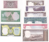Laos Set 9 UNC 1 5 10 20 50 100 200 500 1000 Kips Random Date P 8 9 10 - P 17