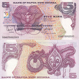 Papua New Guinea 5 Kina 2007 P 34 AUnc